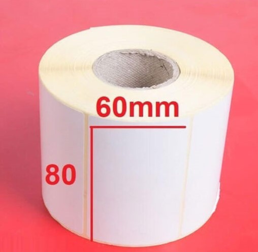 برچسب کاغذی ۸۰*۶۰