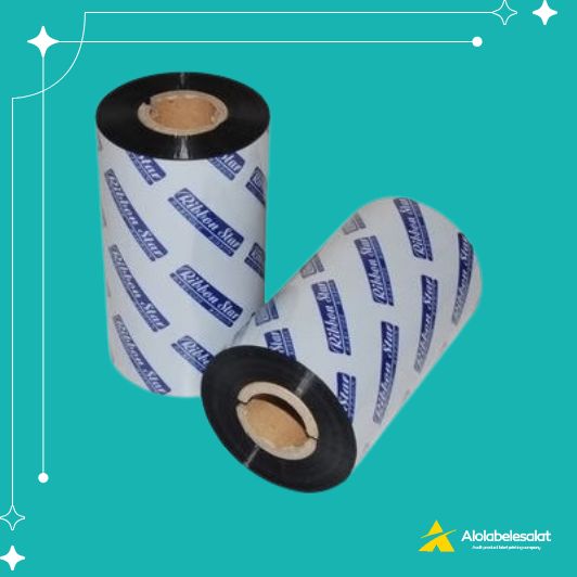 تصویر محصول ریبون پرینتر لیبل زن حرارتی مدل 110mmx300M WAX بسته 20 عددی | الو لیبل اصالت