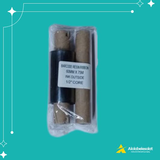 تصویر محصول ریبون پرینتر لیبل زن Wax Resin مدل Pre Wax Resin 60mm x 75m | الو لیبل اصالت