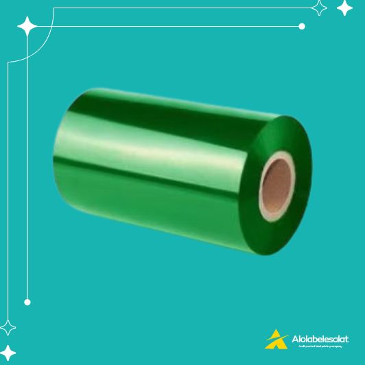 تصویر محصول ریبون پرینتر لیبل زن مدل WAX 110mm x 300m سبز تولید شده توسط شرکت الولیبل اصالت