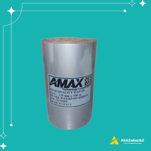 تصویر محصول ریبون وکس رزین نقره ای ۱۱۰ میلیمتر در ۳۰۰ متر | الولیبل اصالت