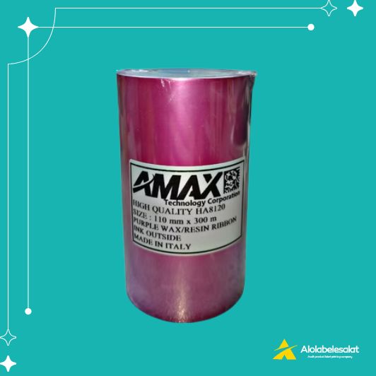 تصویر محصول ریبون وکس رزین بنفش ۱۱۰ میلیمتر در ۳۰۰ متر | الو لیبل اصالت