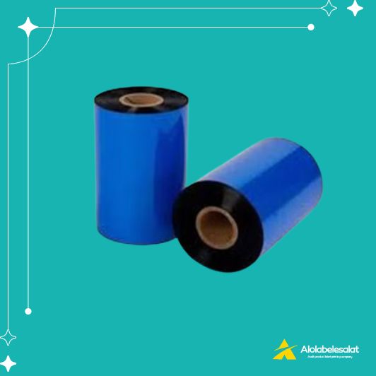 تصویر محصول ريبون WAX blue color 110*300mm | الولیبل اصالت